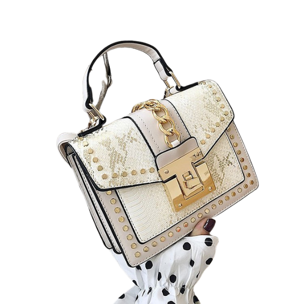 Ladyloom™ Elegante Schlangenleder-Optik Handtasche