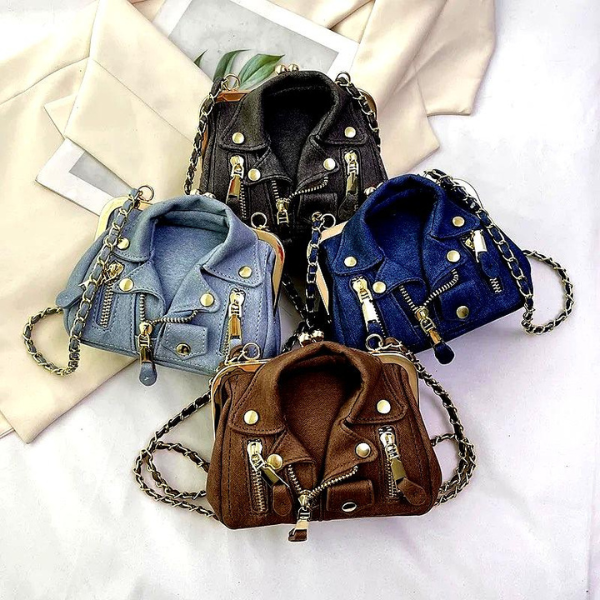 Ladyloom™ Jeans-Handtasche mit Kettenriemen