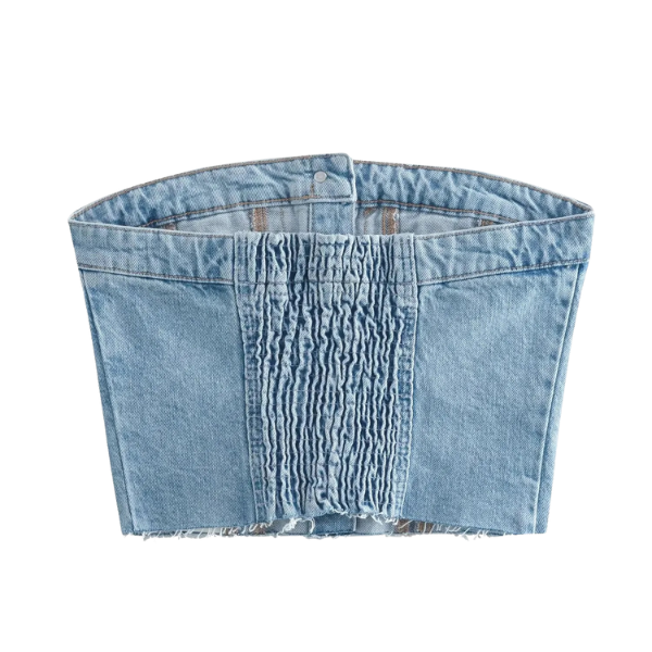 Ladyloom TM - Trendiges Denim-Bustier