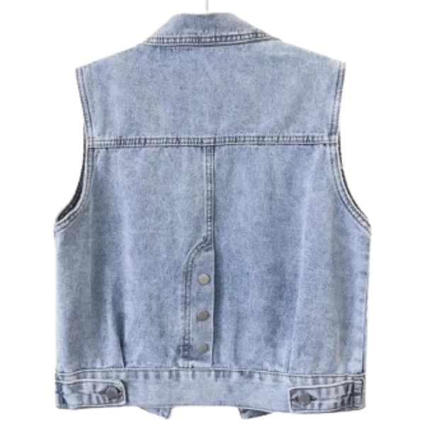Ladyloom™ Pailletten-Denim-Weste – Dein glamouröser Statement-Look
