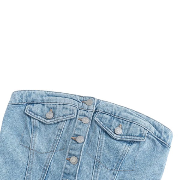 Ladyloom TM - Trendiges Denim-Bustier