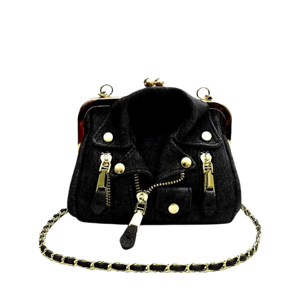 Ladyloom™ Jeans-Handtasche mit Kettenriemen