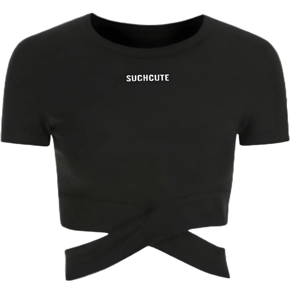 Ladyloom™ Wickel-Crop-Top T-Shirt