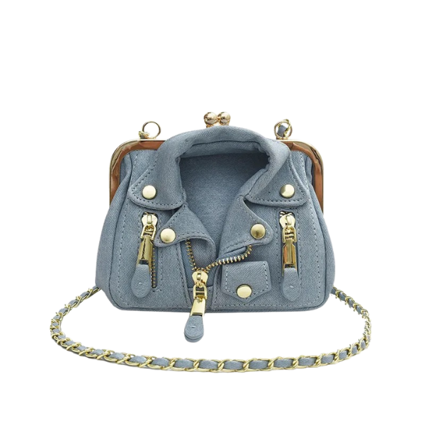 Ladyloom™ Jeans-Handtasche mit Kettenriemen