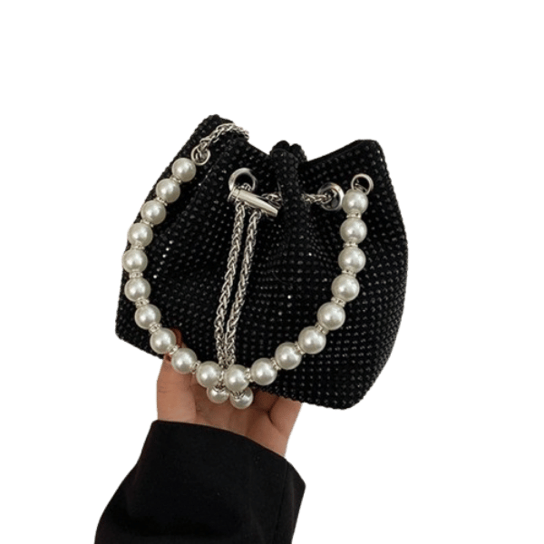 Ladyloom™ Elegante Perlenverzierte Beuteltasche