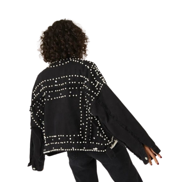 Ladyloom™ Studded Glam Denim Jacket