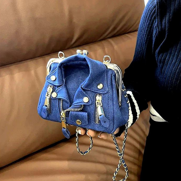 Ladyloom™ Jeans-Handtasche mit Kettenriemen