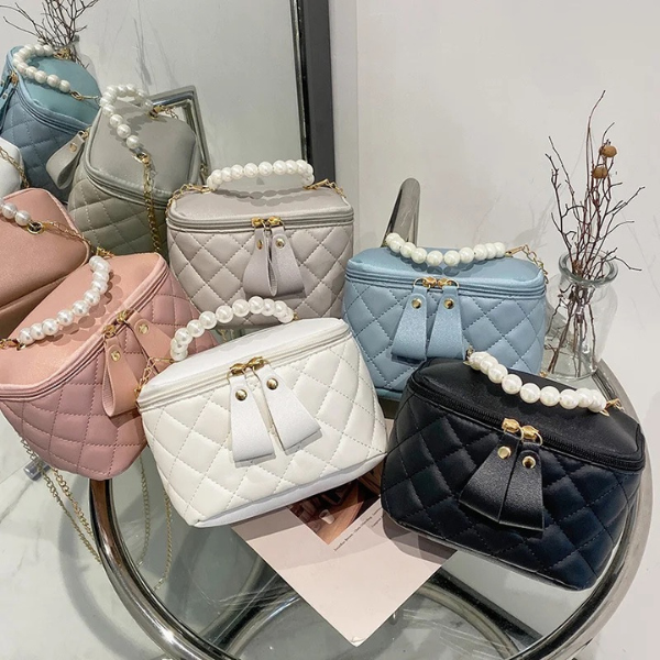 Ladyloom™ Klassische Perlenverzierte Handtasche
