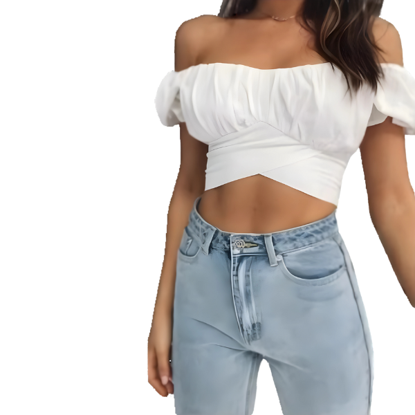 Ladyloom TM Off-Shoulder Wickel-Top