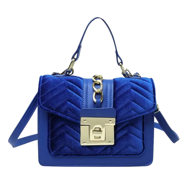 Ladyloom™ Samt-Luxus-Schultertasche mit Kettenriemen