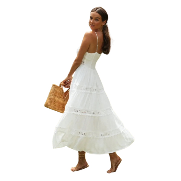 Ladyloom TM - Spaghetti-Träger Boho Sommerkleid