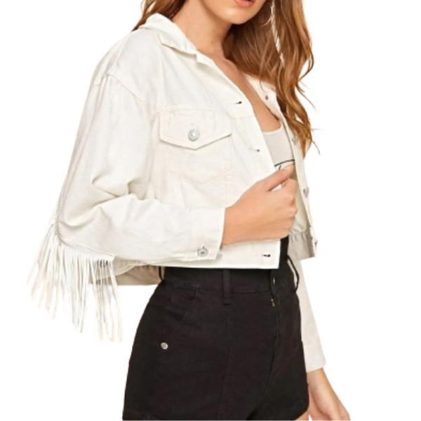 Ladyloom™ Fransen-Denim-Jacke – Dein trendiges Boho-Statement