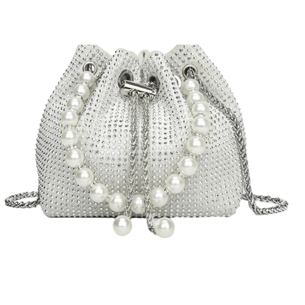 Ladyloom™ Elegante Perlenverzierte Beuteltasche