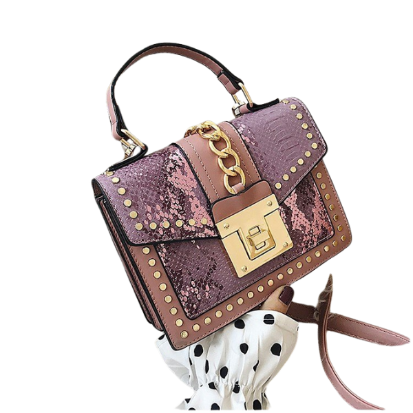 Ladyloom™ Elegante Schlangenleder-Optik Handtasche