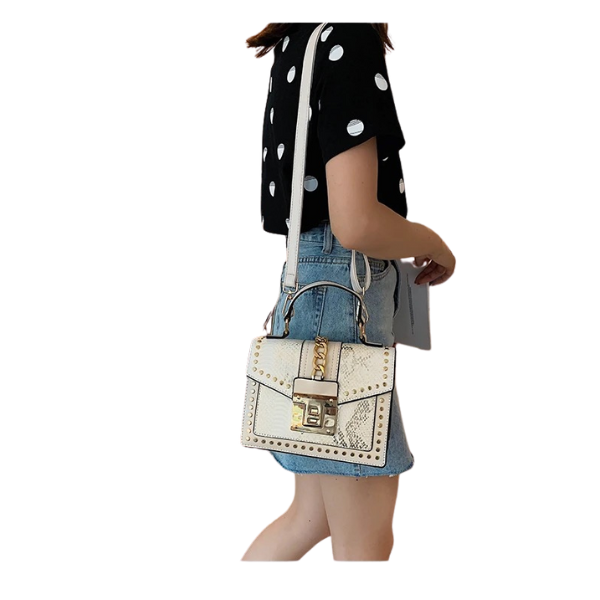 Ladyloom™ Elegante Schlangenleder-Optik Handtasche